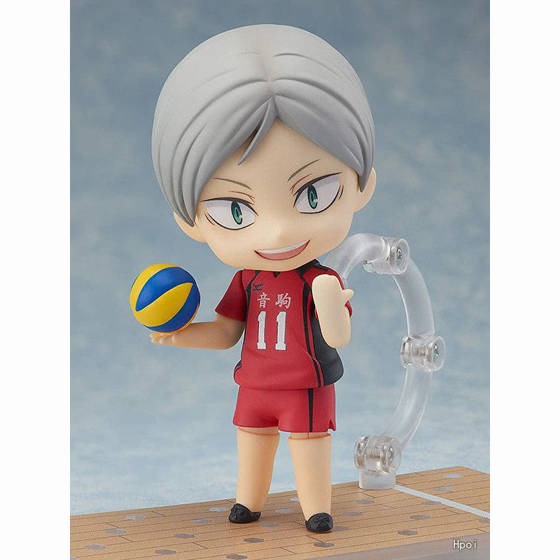 Original Goods in Stock GSC Good Smile NENDOROID 806 Haiba Lev Haikyuu PVC Action Figure Anime Figure Model Toys Doll Gift