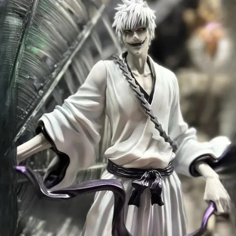 35cm Anime Bleach Figures Thousand Years Of Bloodshed White Hair Kurosaki Ichigo Action Figures Pvc Model Collection Doll Toy