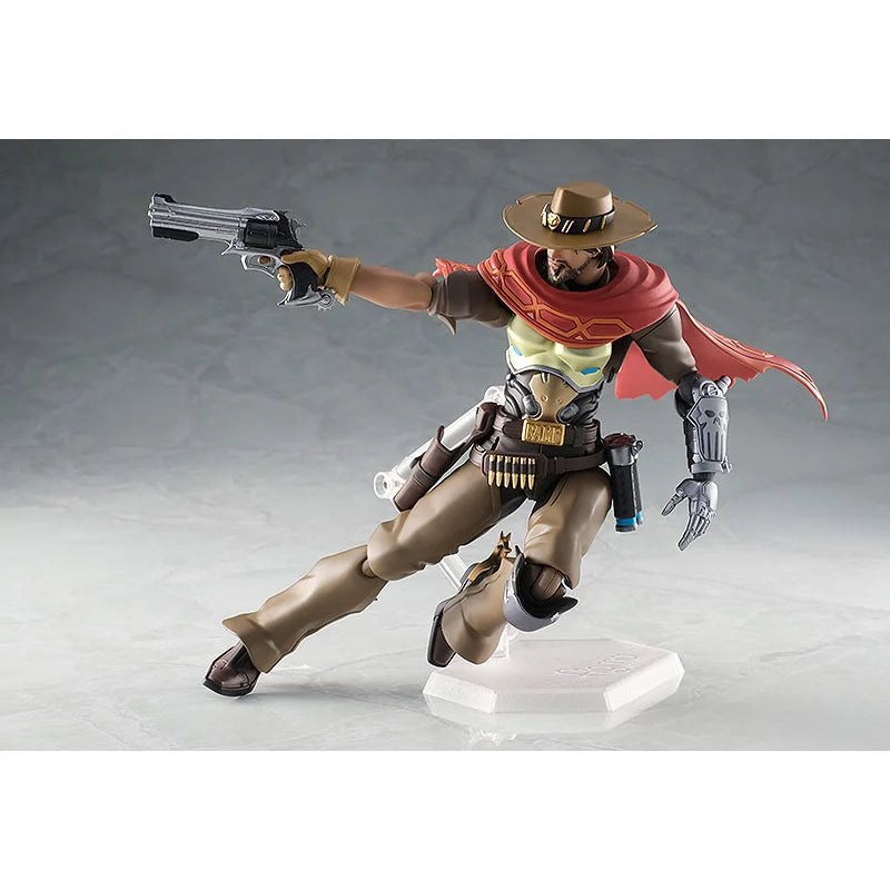 100% Original Figma 438 Overwatch McCree In Stock Anime Action Collection Figures Model Toys