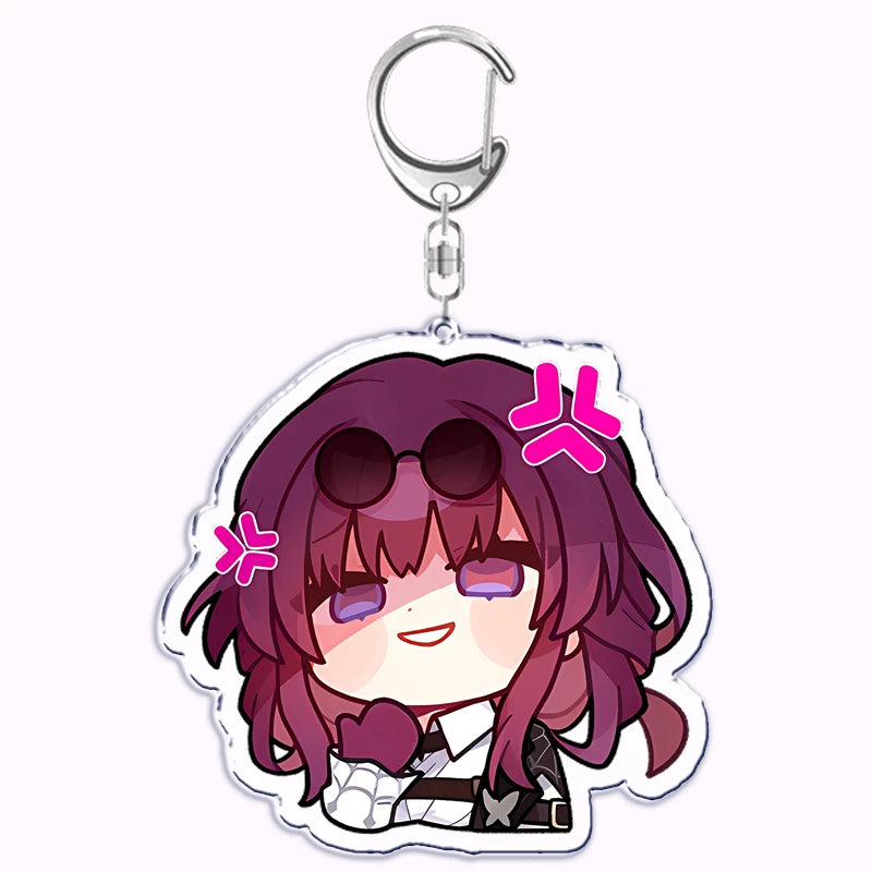 New Mihoyo Game Honkai Star Rail Keychain for Accessories Bag Impact 3rd Anime Pendant Key Chain Ring Keychains Jewelry Gifts