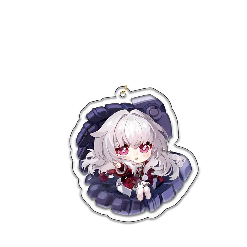 Anime Figure Honkai: Star Rail Acrylic key chain pendant game double-sided star chain fans' gift key ring