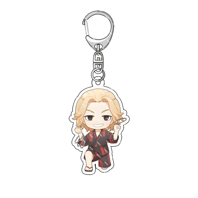 Anime Figure Tokyo Revengers Acrylic Keychain Mikey Draken Baji Keisuke Mitsuya Takashi Hanma Cosplay Cute Keyring Fan Gifts New