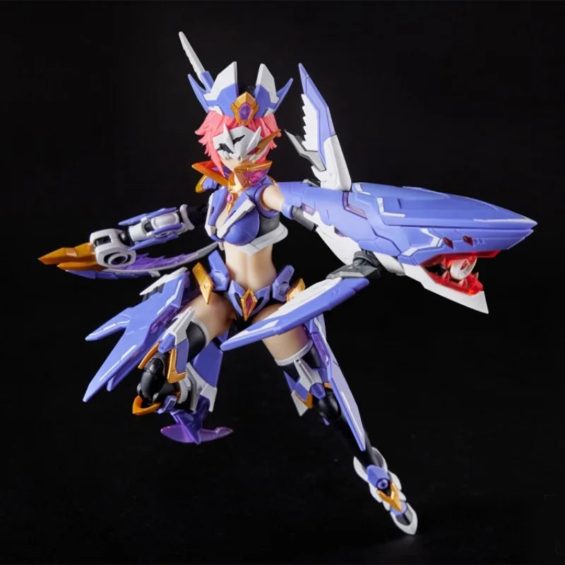 Ms.General Seven Deadly Sins Series Greed Guochuang Mecha Shark Assembly Model Action Toy Figures Christmas Gifts