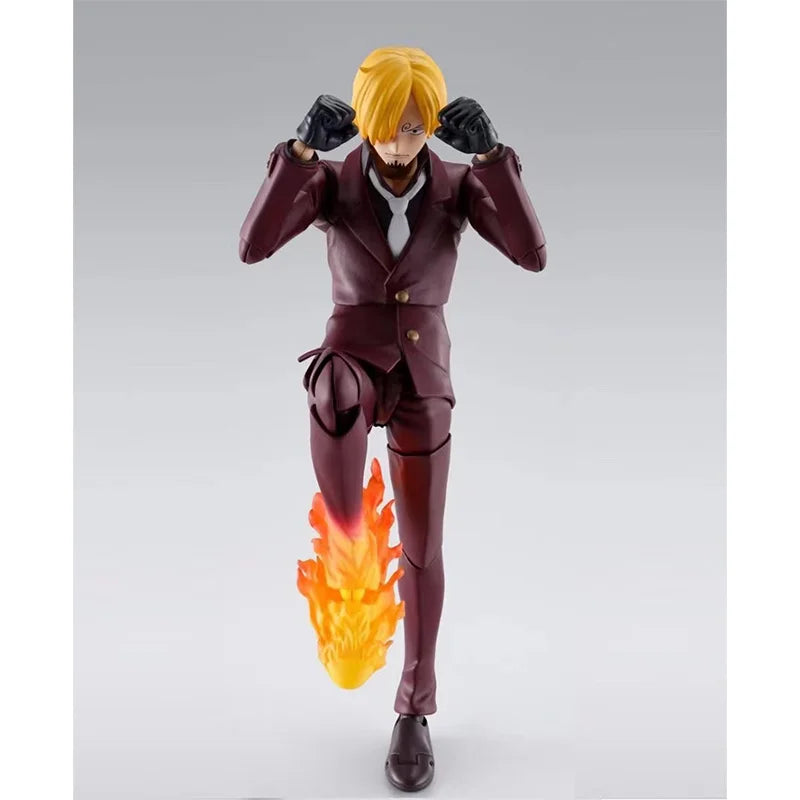 100% Original Bandai S.H.Figuarts SHF One Piece Sanji The Raid On Onigashima In Stock Anime Figures Model Toys