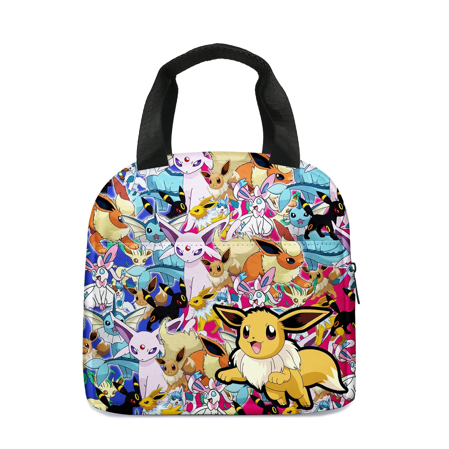 Figuras de Pokémon Anime, bolsa de comida, juguetes, bolsa portátil de dibujos animados de Pikachu, bolsa de almuerzo para niños de dibujos animados, bonita bolsa escolar de Pikachu para niños