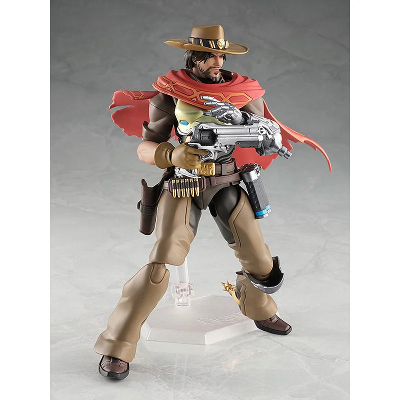 100% Original Figma 438 Overwatch McCree In Stock Anime Action Collection Figures Model Toys