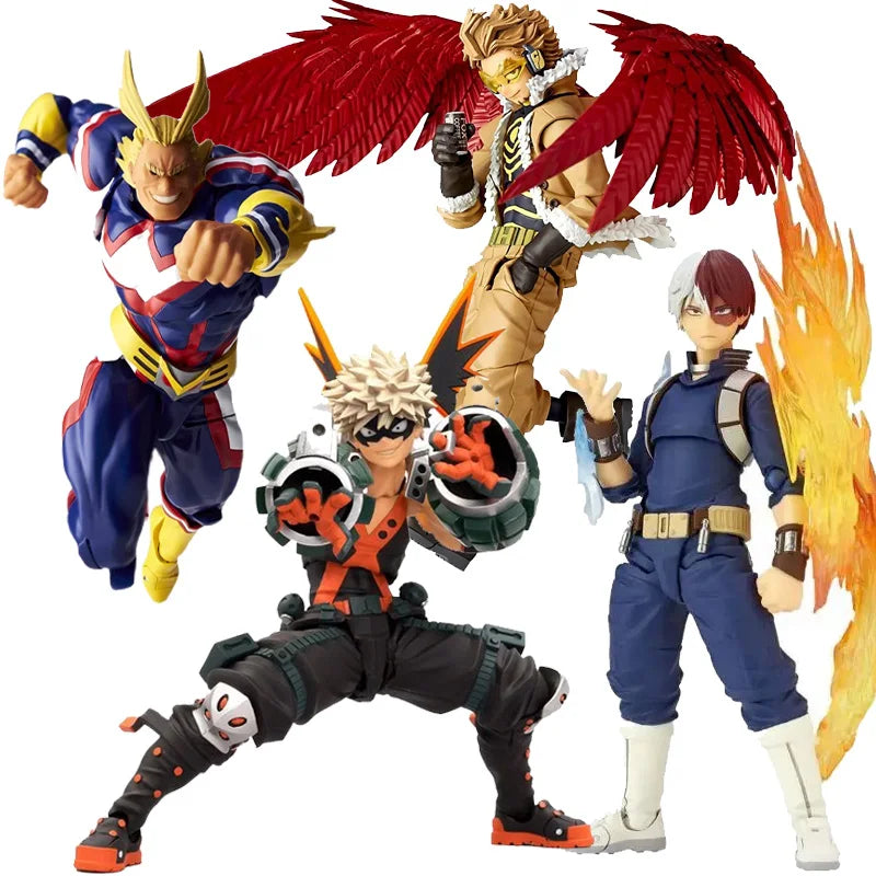 In Stock Original KAIYODO AMAZING YAMAGUCHI Todoroki Shoto Bakugou Katsuki All Might Hawks MY HERO ACADEMIA Action Toys Gifts