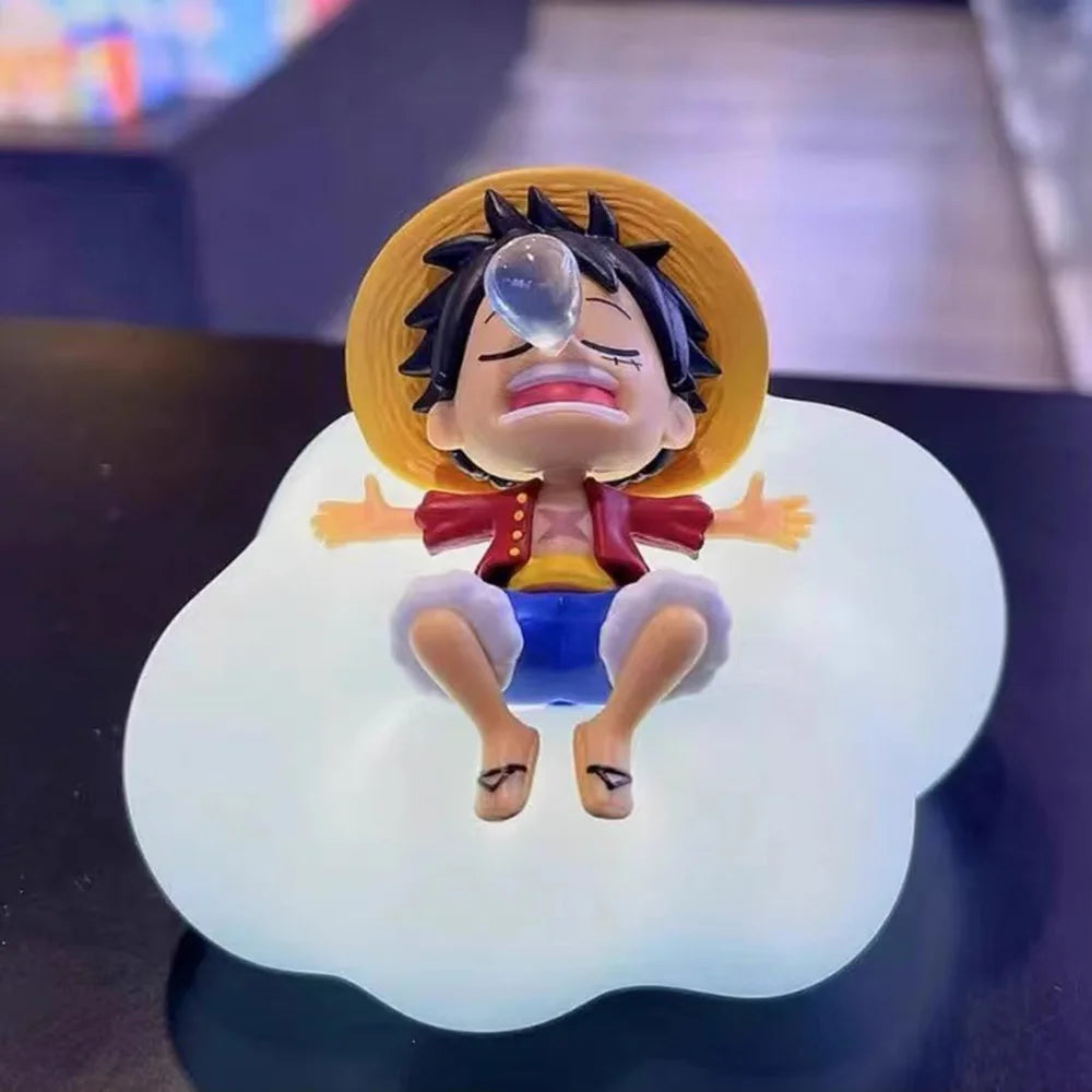 One Piece Anime Blind Box Series Night Light Luffy Zoro Nami Sanji Chopper Figures Sweet Dream Led Mystery Box Toy Ornament Gift