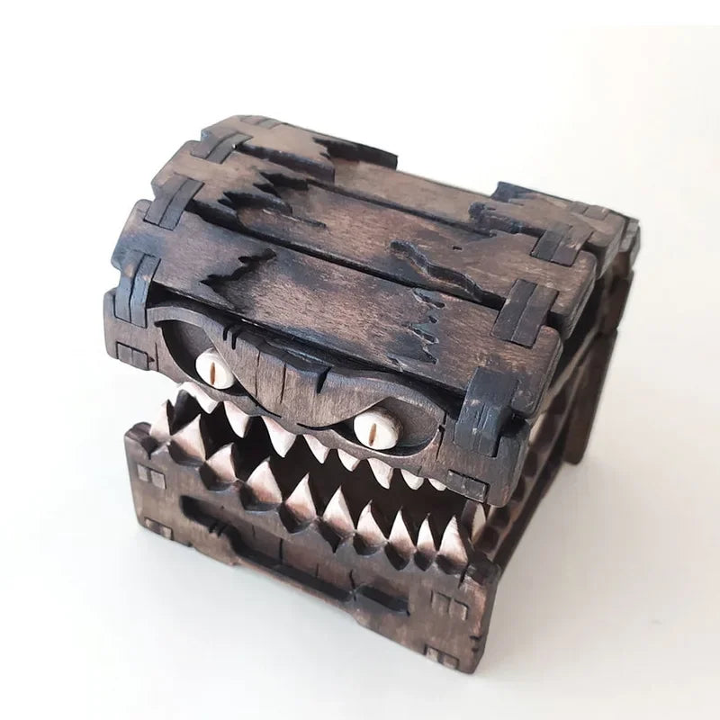 Bricklink Ideas Mimic Chest Box Game Figures Diabloed Final Fantasyed Treasure Chest Monster Dragon Quested Building Blocks Toys