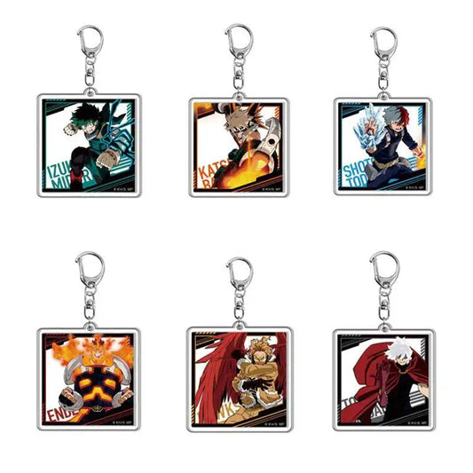 My Hero Academia Japan Anime Figure Midoriya Izuku All·Might Bakugou Katsuki Todoroki Shoto Aoyama Yuga Arcylic Keychain Pendant