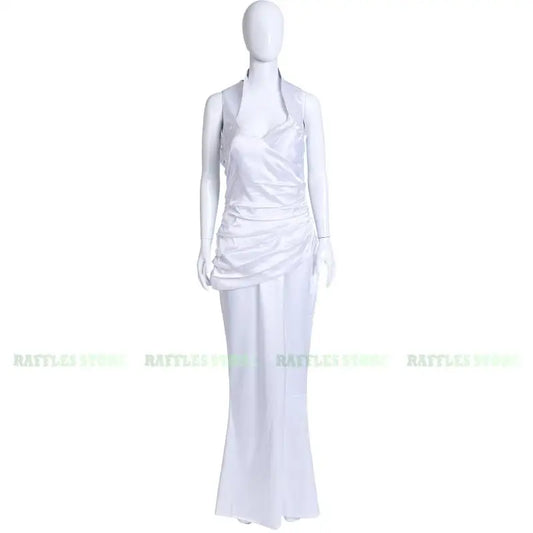 Final Fantasy XV Lunafreya Nox Fleuret Cosplay Costume Ball Dress White Princesses Dress Halloween Party Masquerade Women Cloth