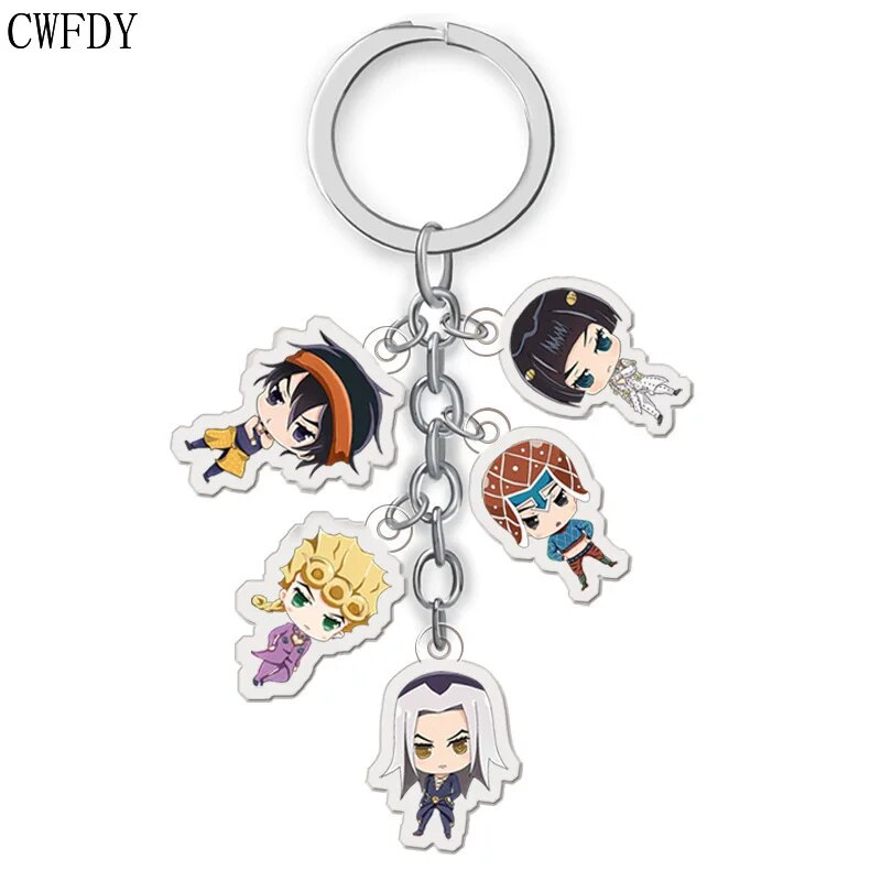 100 Styles Anime Attack on Titan Keychain Tokyo Avengers Cosplay Double Sided Transparent Acrylic Key Chain Trinket For Friends