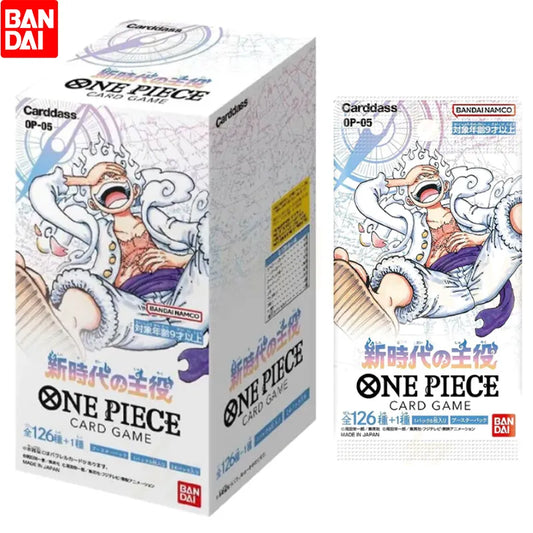 Bandai Original Japanese Anime Booster Box One Piece Op-05 Awakening of The New Era Tcg Collection Card Child Toy In Stock