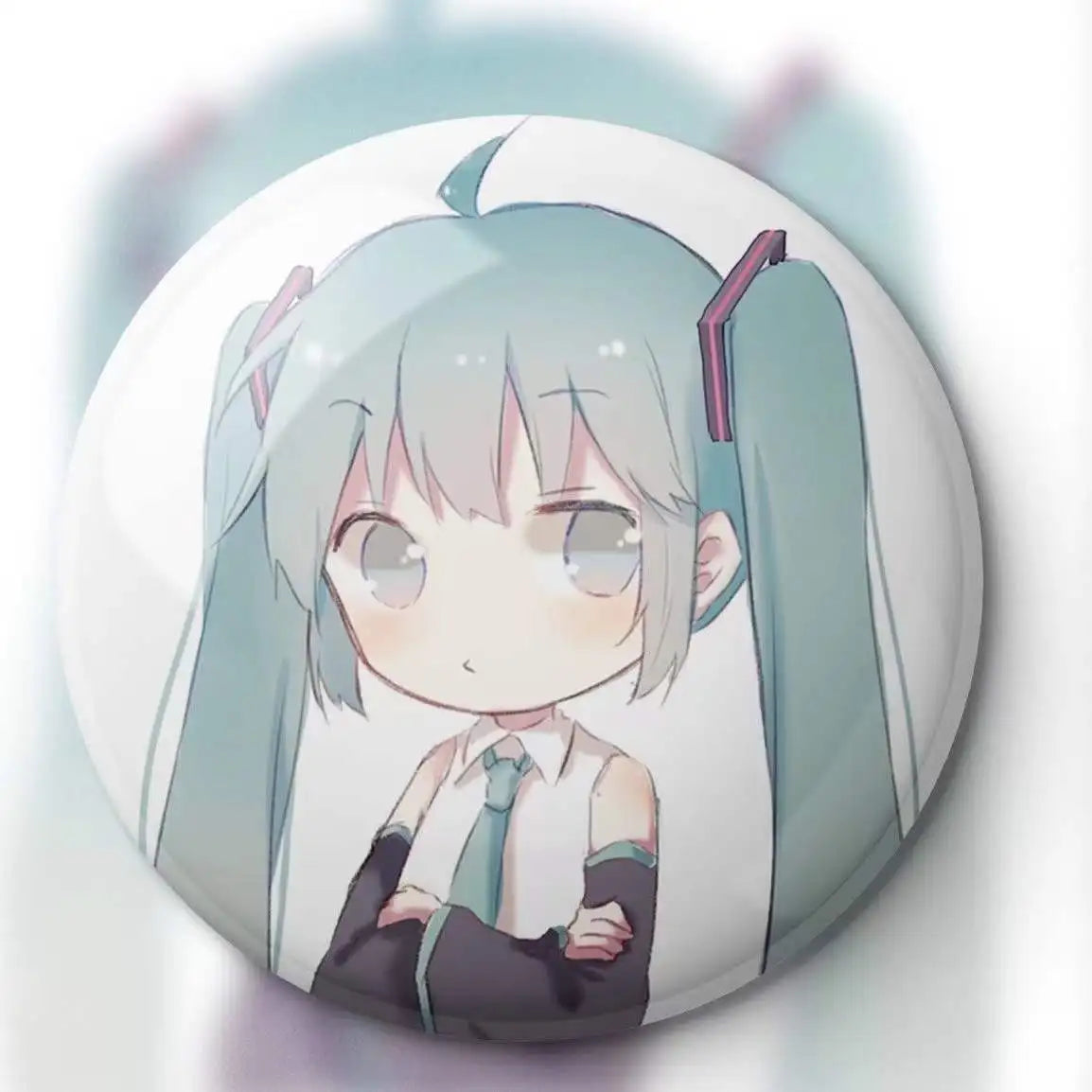 Hatsune Miku Anime Figure Brooches Badge Piapro Vocaloid Brooch Anime Figure Badge for Girls Boys Periphery Accessories Toy Gift