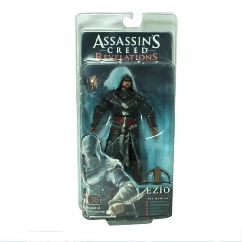 NECA Assassin's Creed Game Figures Altaïr White Clad Assassin EZIO Revelations Action Figures Doll Model Toys Collect Ornaments