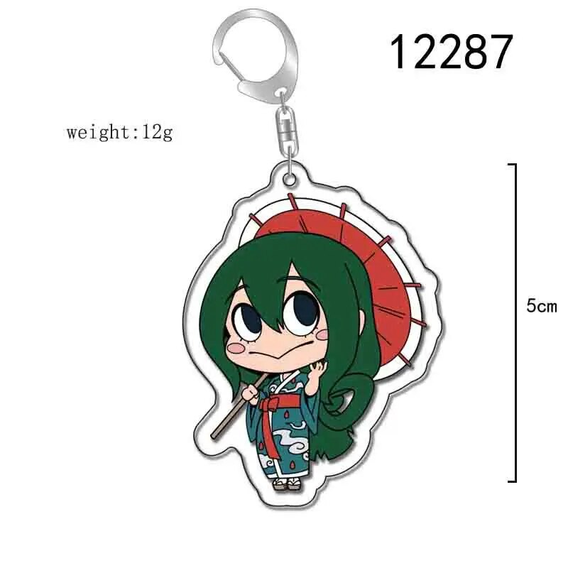 Anime My Hero Academia Todoroki Shouto Izuku Katsuki All Might Eijirou Ochako Himiko Dabi Asui Tsuyu Tomura Keigo Denki Keychain