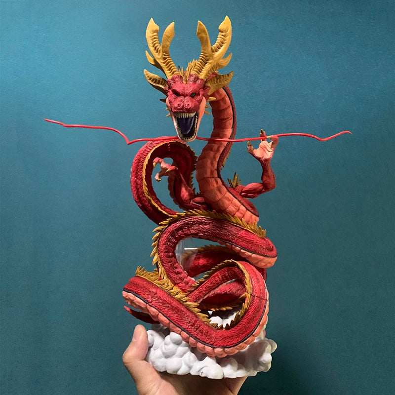 Bandai 30cm Dragon Ball Z Red Shenron Anime Figure Super Large Shinryu Action Figurine PVC Toys Model Statue Ornament