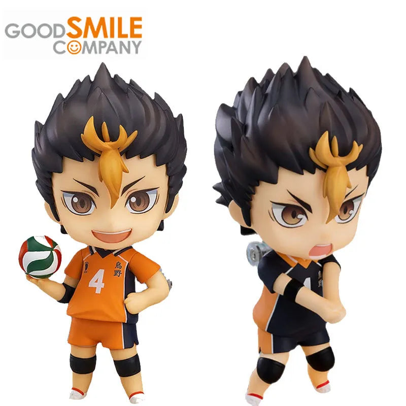 GSC Nendoroid Original Haikyuu!! 1591 592 Yu Nishinoya Joints Movable Kawaii Anime Action Figures Toys for Boys Girls Kids Gift