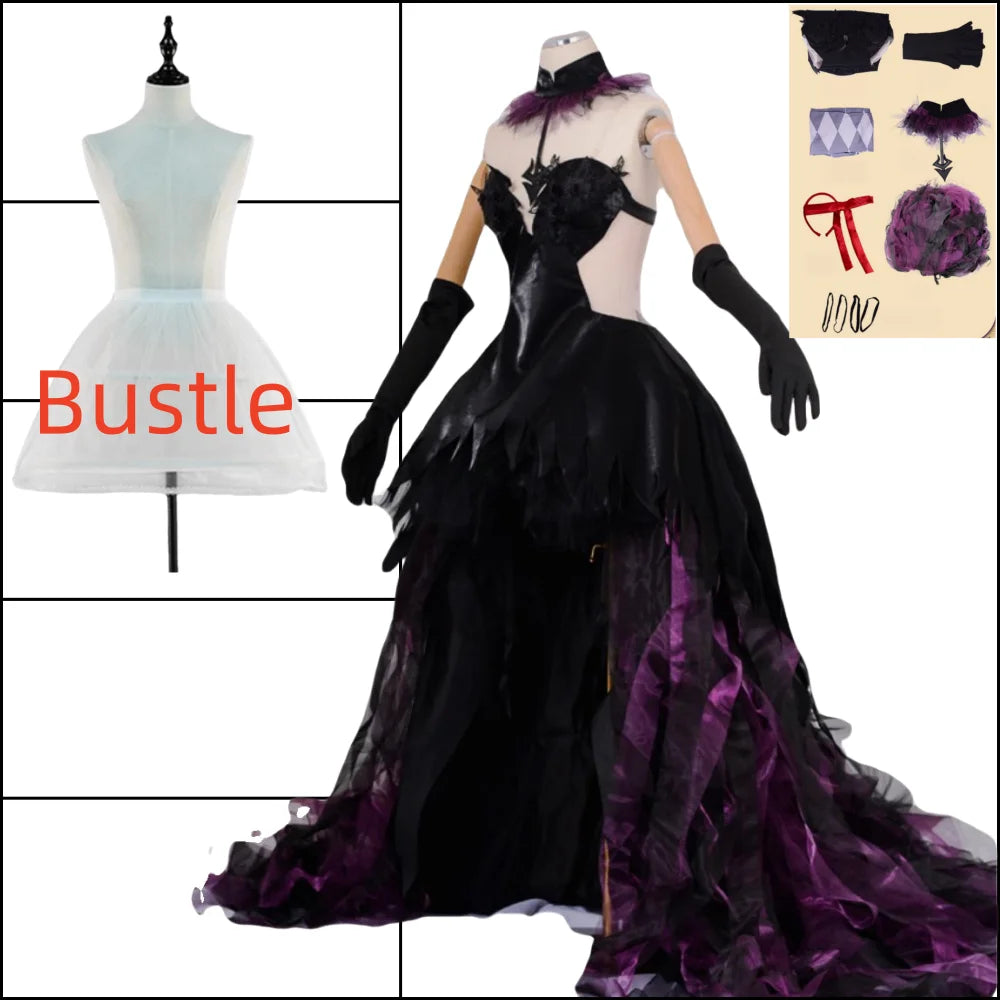 Akemi Homura Cosplay Devil Akemi Homura Women Purple Dress Outfits Anime Puella Magi Madoka Magica Akemi Homura Halloween Suits