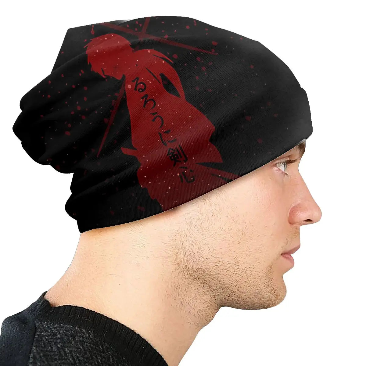 Bonnet Hats Rurouni Kenshin Anime Men Women's Samurai Winter Warm Cap Design Skullies Beanies Caps