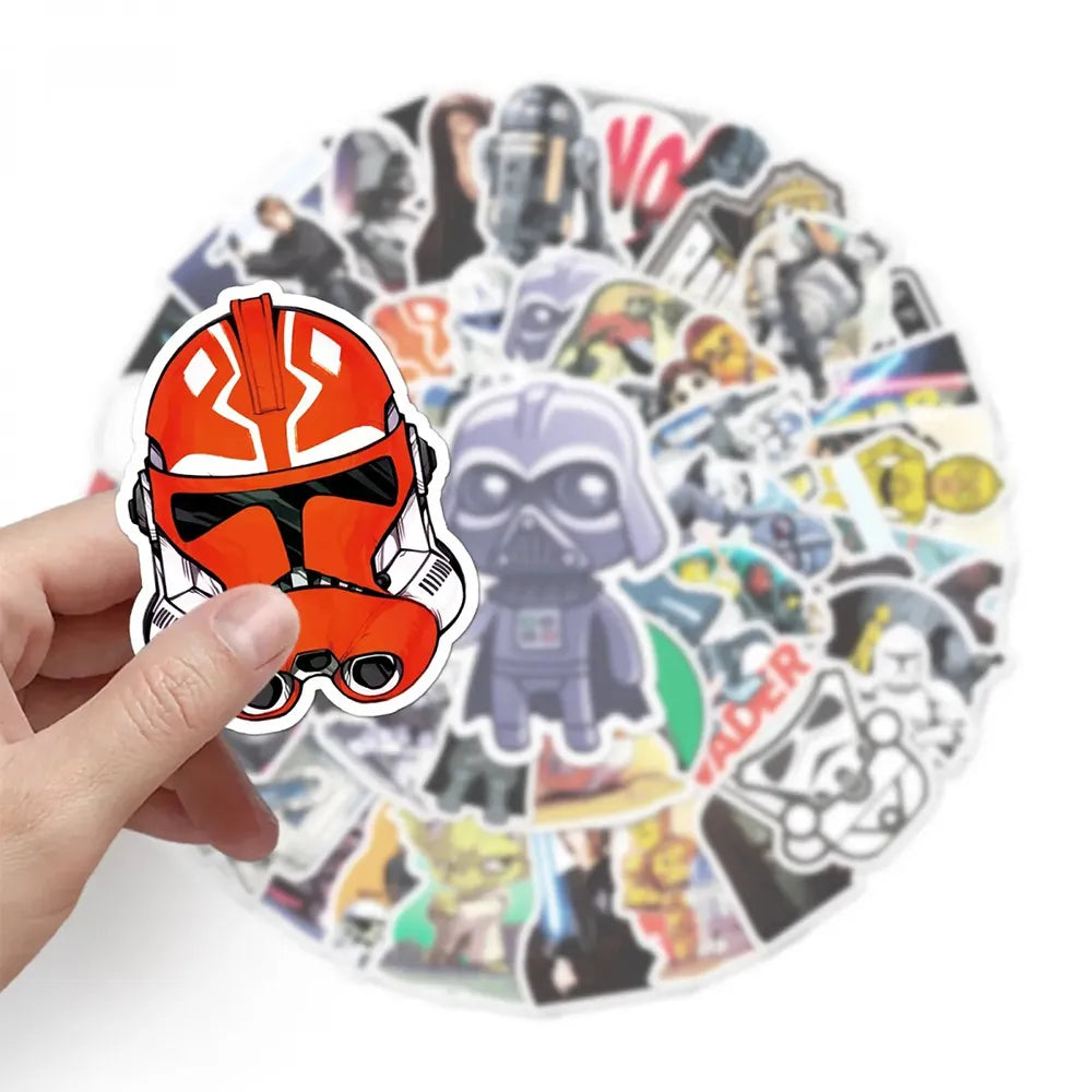 10/30/50pcs Cool Disney Cartoon Star Wars Stickers Decals Waterproof Graffiti Skateboard Luggage Laptop Stationery Kids Sticker