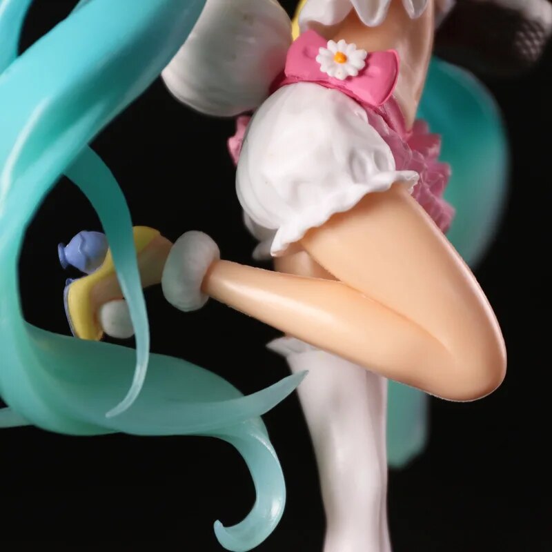 Figuras de acción de juguete Kawaii Hatsune Miku, modelo de vestido de boda, muñeca Megurine Luka, colección de regalos de Navidad para niñas