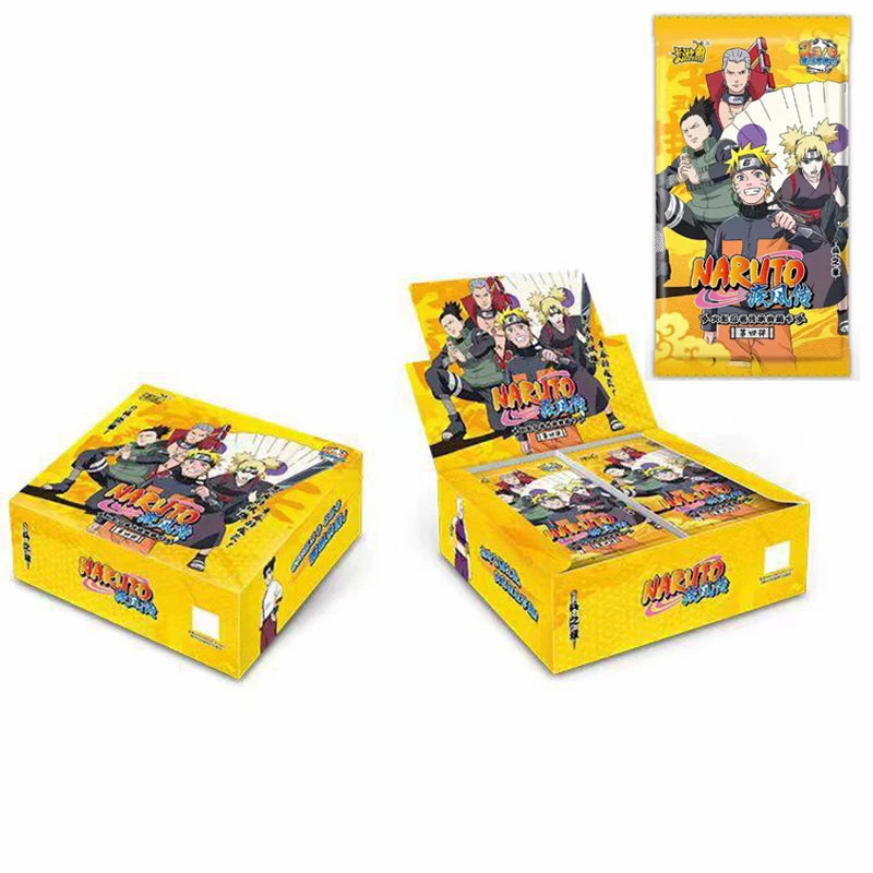 Naruto Collection Cards Gift Box Full Set Tier 4 Wave3 Booster Box Kayou Anime Playing Cards Game Cartas Gift