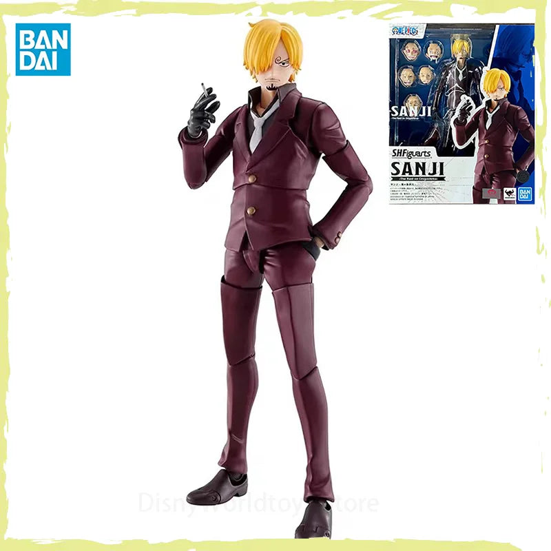 100% Original Bandai S.H.Figuarts SHF One Piece Sanji The Raid On Onigashima In Stock Anime Figures Model Toys