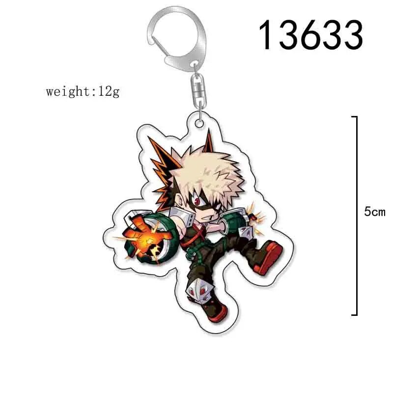 My Hero Academia Anime Figure Shouto Izuku Katsuki All Might Eijirou Ochako Tsuyu Denki Tomura 5cm Acrylic Keychain Pendant