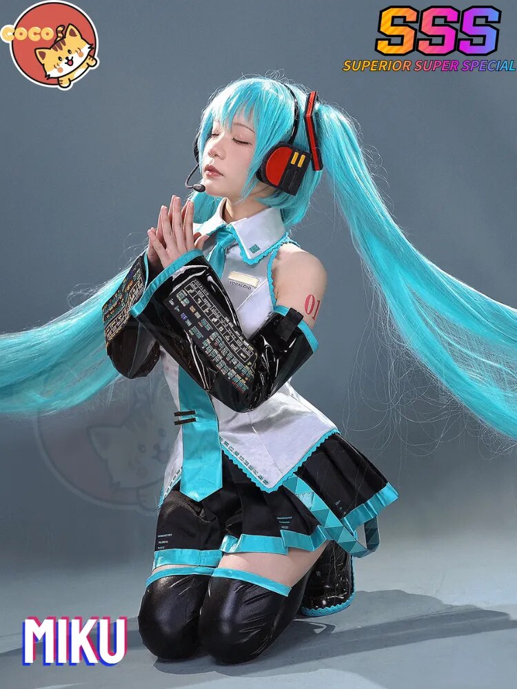 CoCos-SSS VOCALOID Miku Cosplay Costume VOCALOID Cos Miku Cosplay Miku V2 Costume and Cosplay Wig