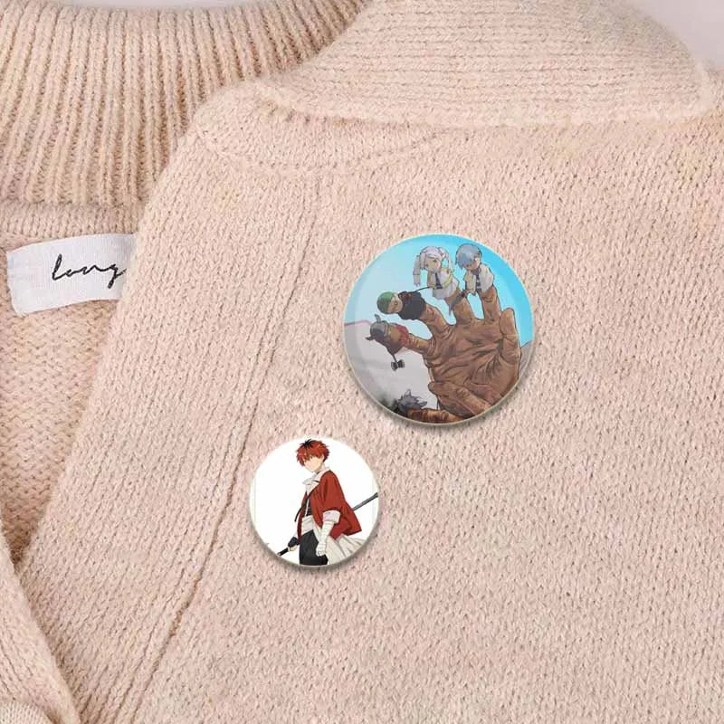 Anime Frieren Beyond Journey's End Button Pins Cartoon Badge Round DIY Creative Brooches for Backpack Jewelry Accessories Gifts