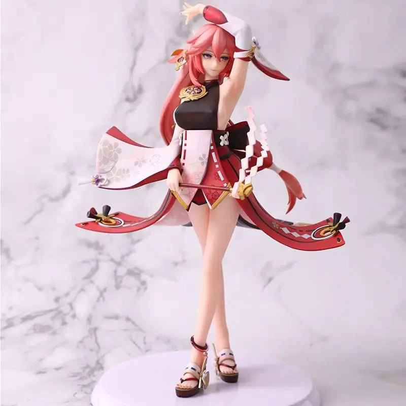 Genshin Impact Figures Yae Miko Figure Sexy Girl Anime Figure Pvc Models Gk Statue Collectible Toys Decoration Birthday Gifts
