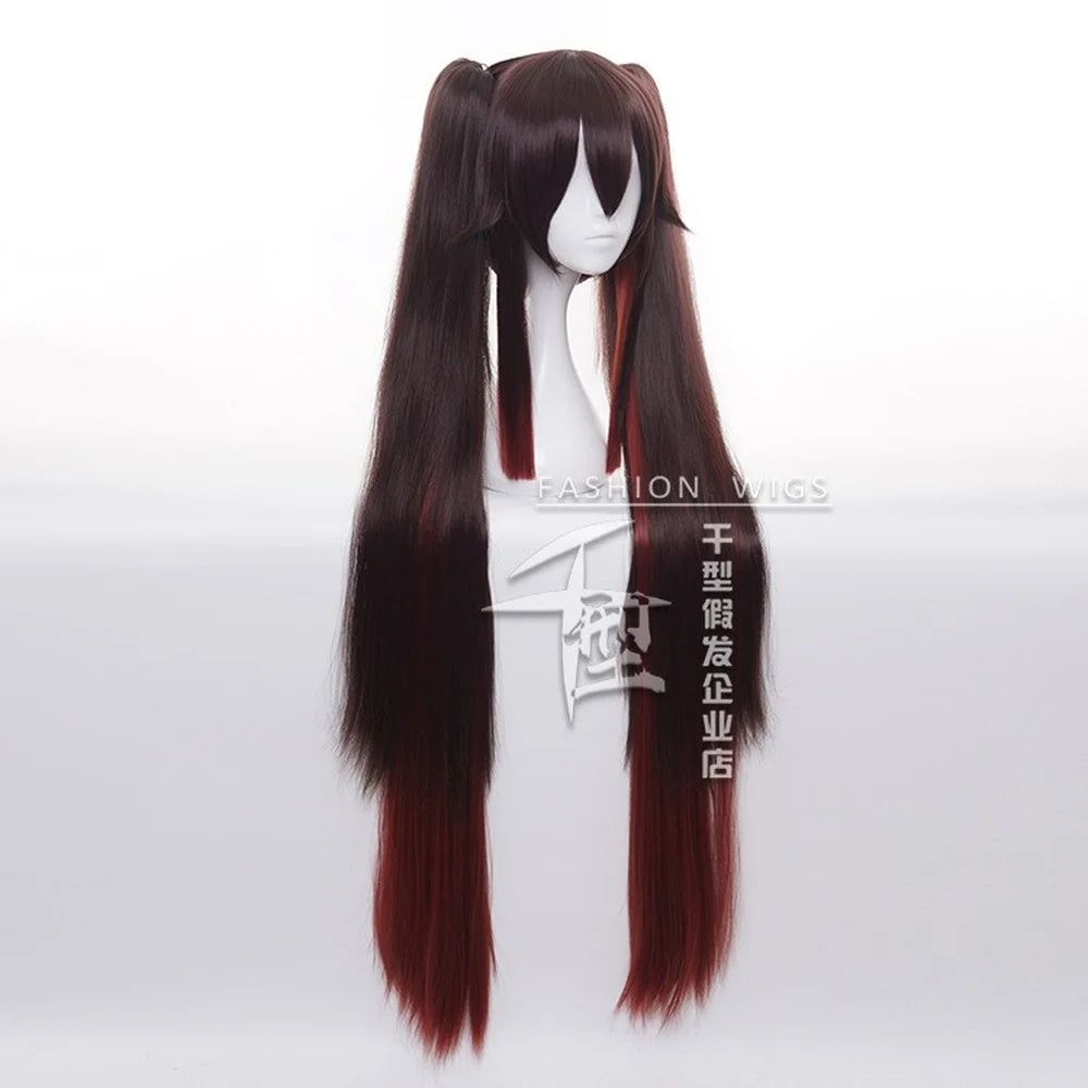 Game Genshin Impact - Hutao Cosplay Wig Chinese Game Hu Tao Costume Props Halloween Cosplay Hearwear Accessories