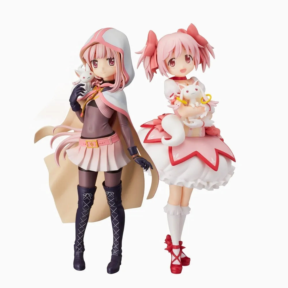 Puella Magi Madoka Magica Anime Figure Kaname Madoka Action Figure Tamaki Iroha Figures Kawaii Figurine Pvc Ornament Toy Gift