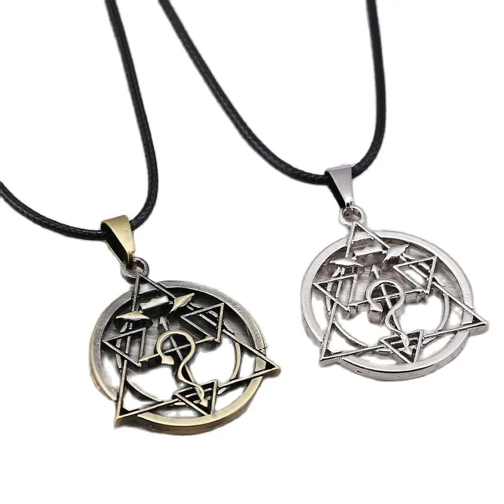 Anime Fullmetal Alchemist Choker Necklaces Homunculus Circle Pendants Men Women Gift Anime Jewelry Action Figure Cosplay Toys