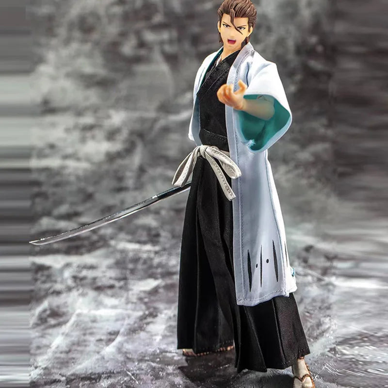 In Stock Dasin/Great Toys/GT Bleach Kurosaki Ichigo Aizen Sousuke 18cm/7inch 1/10 SHF/S.H.F PVC Action Figure Model