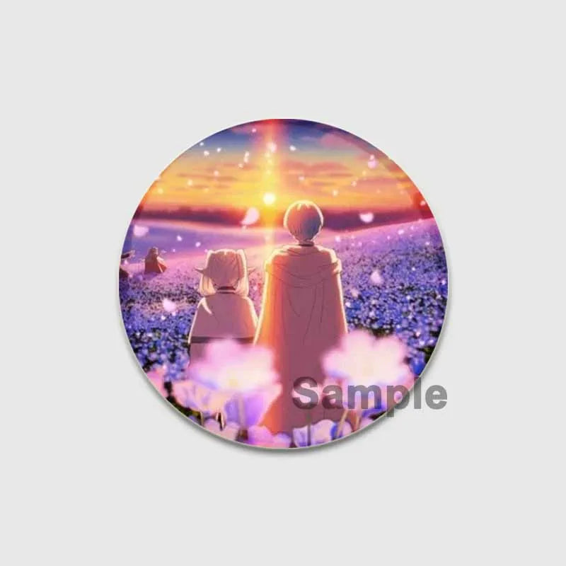 Anime Frieren Beyond Journey's End Button Pins Cartoon Badge Round DIY Creative Brooches for Backpack Jewelry Accessories Gifts