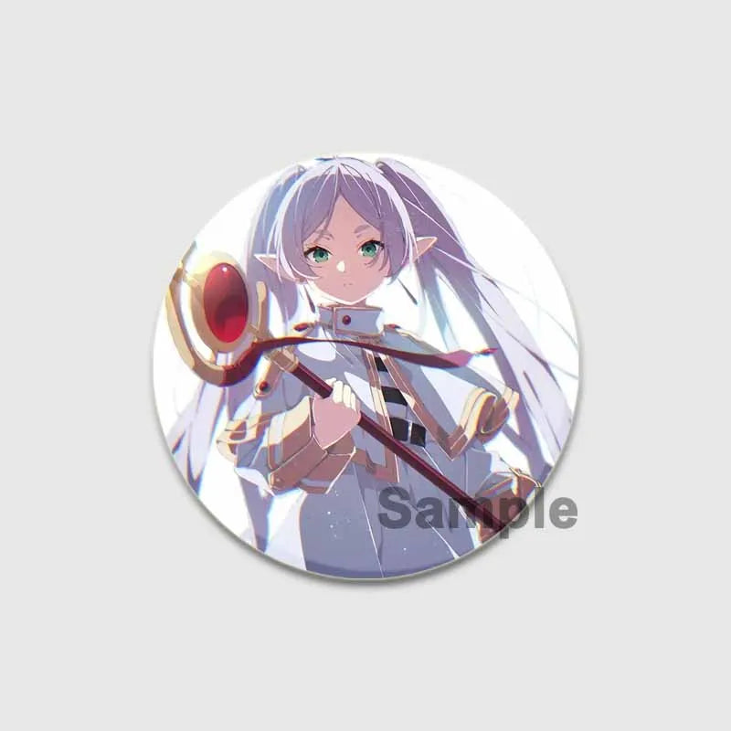 Anime Frieren Beyond Journey's End Button Pins Cartoon Badge Round DIY Creative Brooches for Backpack Jewelry Accessories Gifts