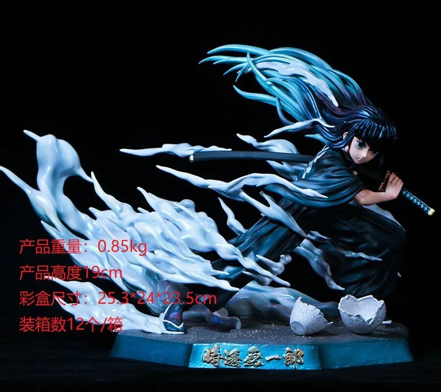 Anime Figure Demon Slayer Simple Engraving Gk Nepheline Time Penetration No Lang Statue Model Box Kawaii Stuff Cute  Kawai Gift