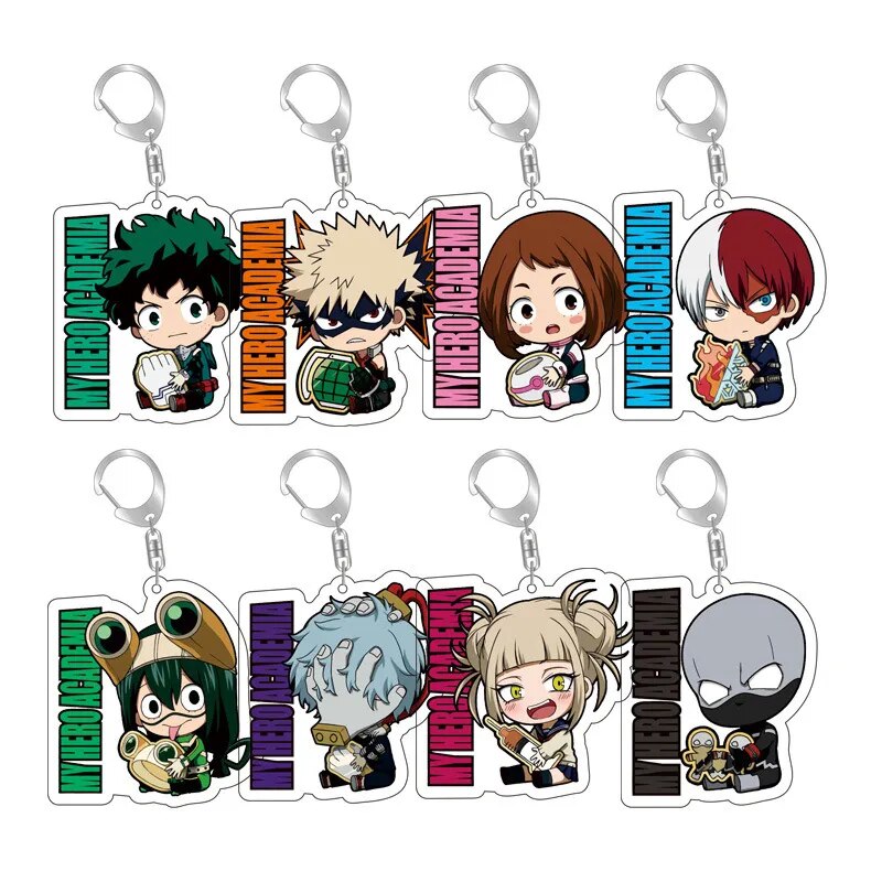 Anime My Hero Academia Kawaii Shouto Izuku Izuku Eijirou Ochako Himiko Tsuyu Dabi Keigo Jin All Might Mirio Tomura Keychain