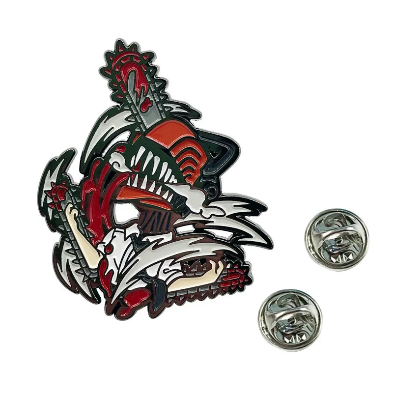 ChainSaw Man Enamel Pins Cool Anime Brooches Personalized Pins Clothing Backpack Lapel Badges Fashion Jewelry Accessories Gifts