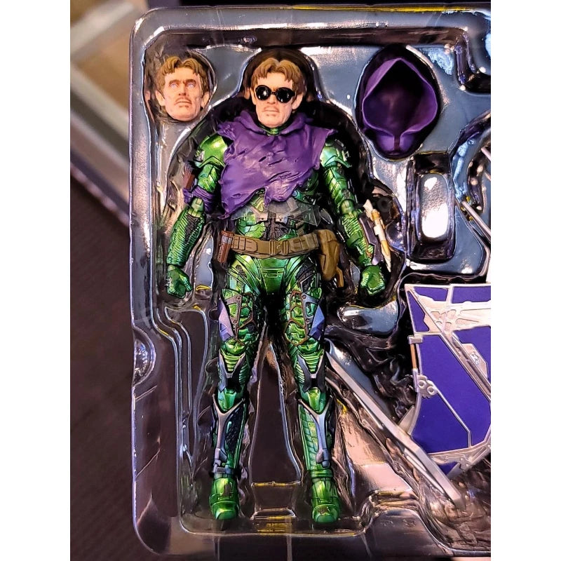 In Stock Bandai S.H.Figuarts Marvel Spider Man No Way Home Green Goblin Norman Osborn Anime Action Figures Toys Models Collector