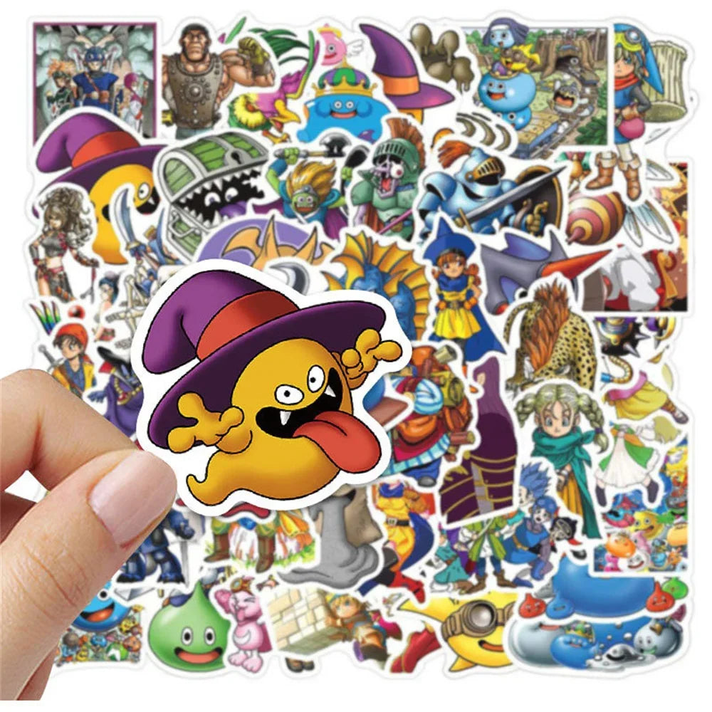 10/30/50PCS Game Dragon Quest Cartoon Graffiti Waterproof Sticker Creative Trend Decorative Decal RefrigeratorCupHelmetWholesale