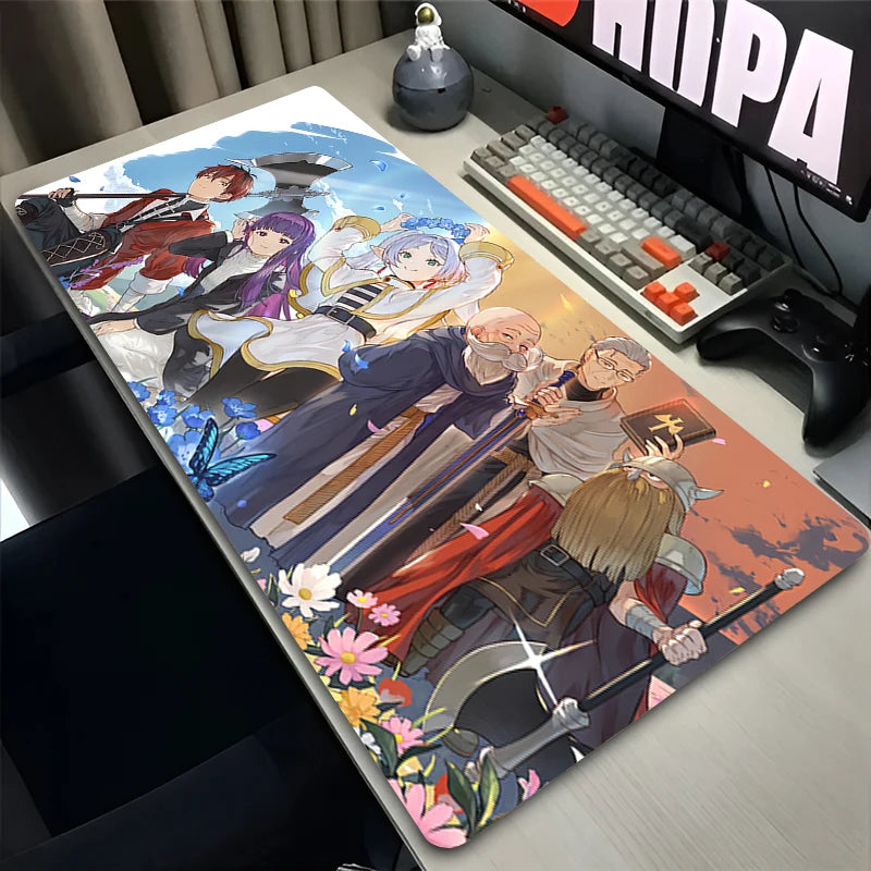 New Mouse Pad Larger XXL Frieren Beyond Journey End Speed Pc Computer Keyboard Pads Desk Mat Gaming Accessories Home Mousepad