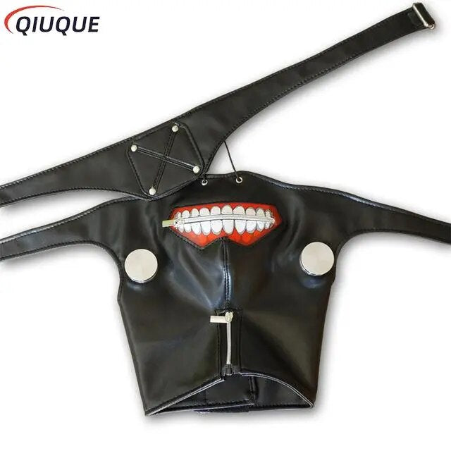 Anime japonés Tokyo Ghoul Cosplay Kaneki Ken Cosplay disfraz chaqueta con capucha pantalones cortos conjunto completo trajes hombres uniformes máscaras