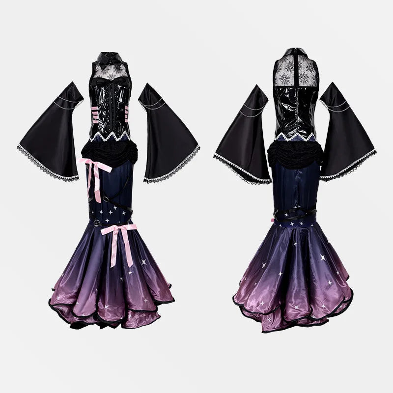 Anime Megurine Luka Cosplay Costume Wig Set