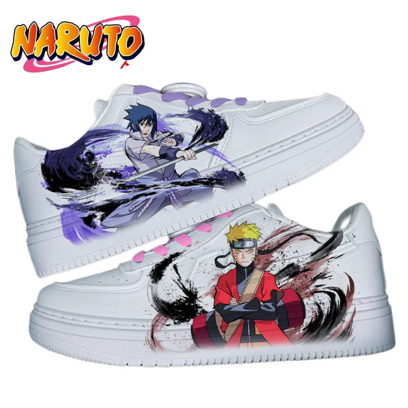 Naruto serie Naruto Sasuke zapatos de hombre dibujos animados anime novedad de verano Air Force One deportes Pato Mandarín zapatos par zapatos tendencia