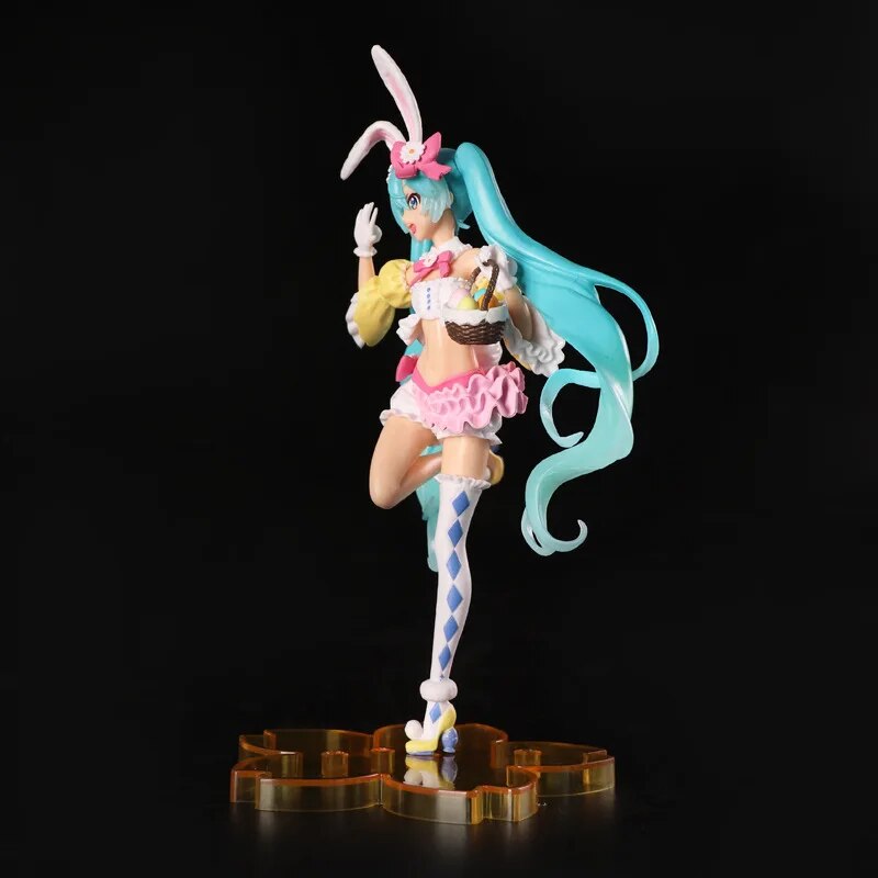 Figuras de acción de juguete Kawaii Hatsune Miku, modelo de vestido de boda, muñeca Megurine Luka, colección de regalos de Navidad para niñas