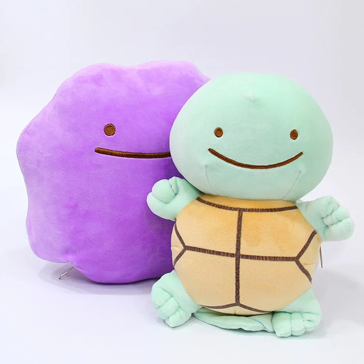 Anime Pokemon Dolls Ditto Reversible Pillow Cushion Transform Pikachu Lapras Bulbasaur Snorlax Stuffed Plush Dolls Toys TFA1666