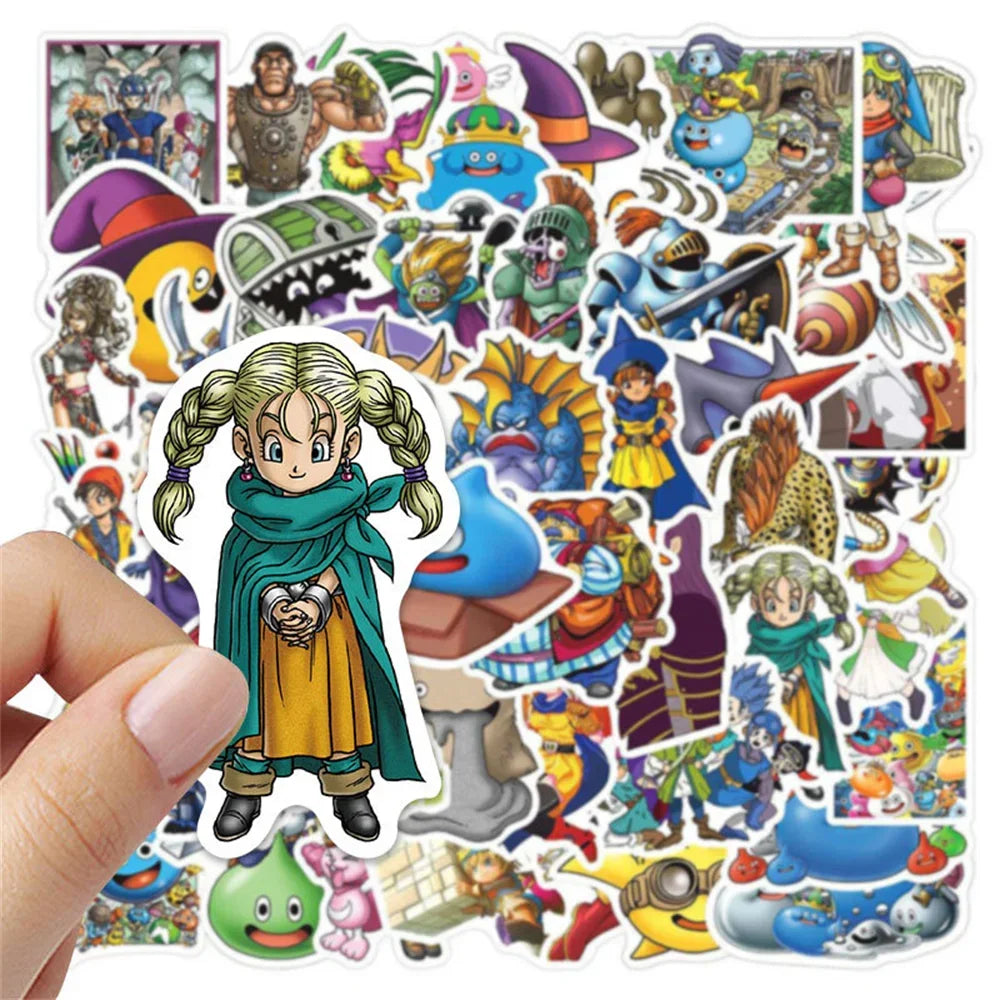 10/30/50PCS Game Dragon Quest Cartoon Graffiti Waterproof Sticker Creative Trend Decorative Decal RefrigeratorCupHelmetWholesale